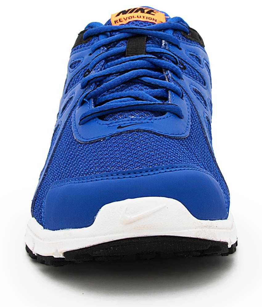 blue running nike shoes