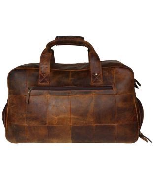 rustic town leather duffle