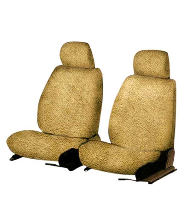 Speedwav Front Seats Sweat Control Towel Seat Covers Set of 2 Beige
