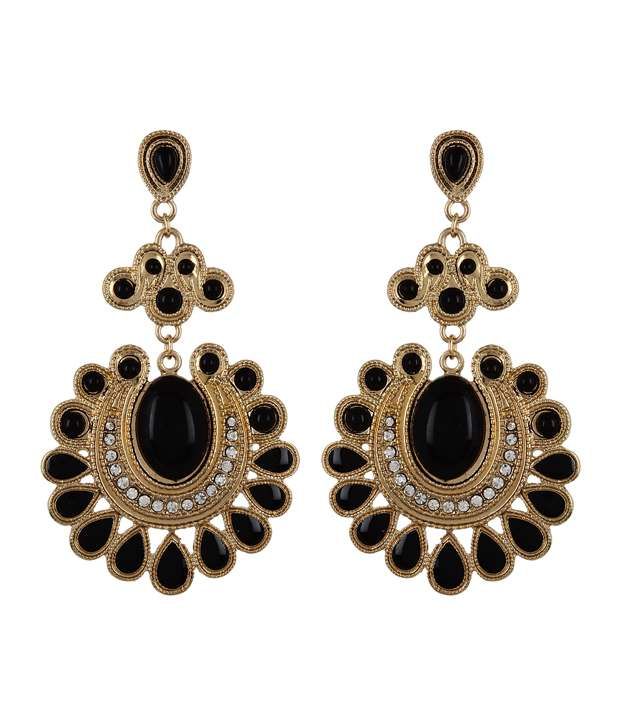 Fayon Beautiful Black Drop Earrings Fayon Beautiful Black Drop Earrings