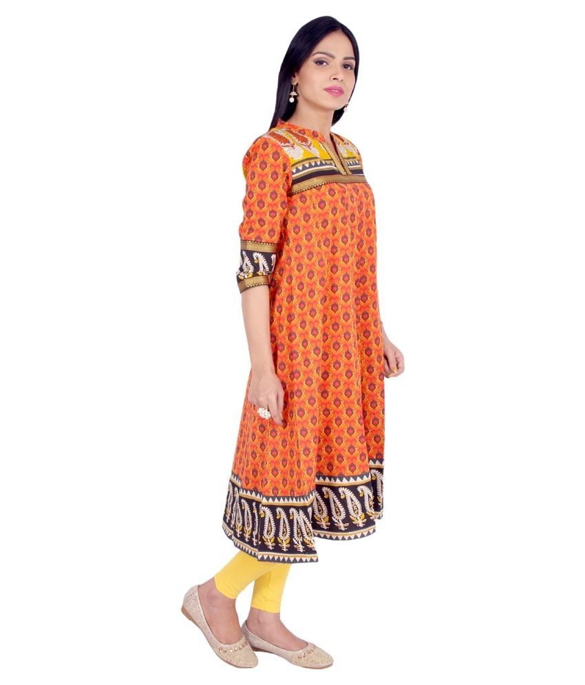 anarkali cotton kurti