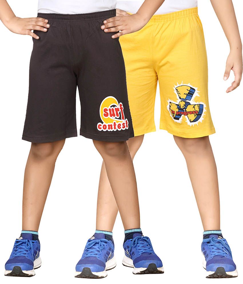     			Dongli Pack of 2 Shorts For Boys ( Yellow )