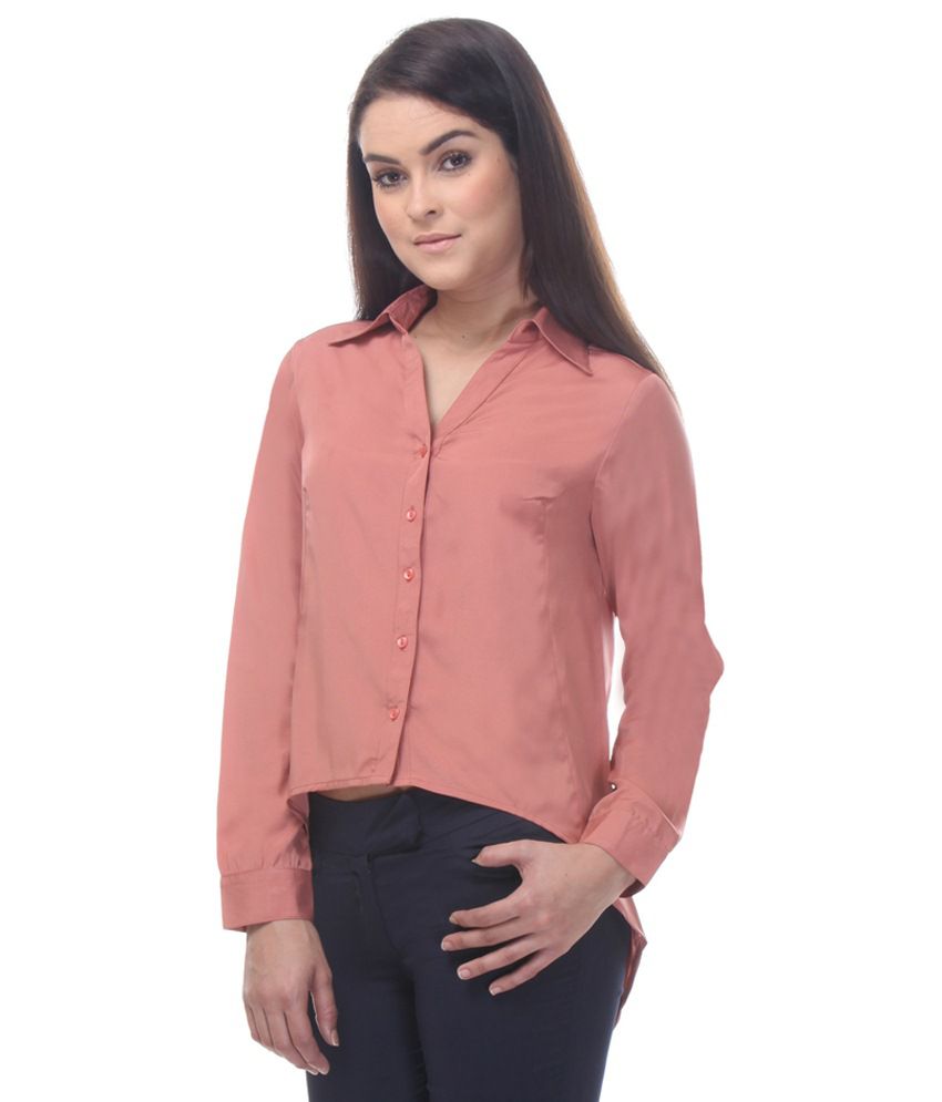 Buy Kaaryah Pink Poly Crepe Shirts Online at Best Prices in India ...