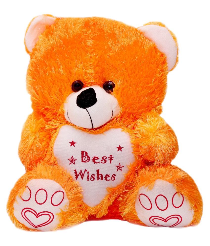 orange teddy bear throw