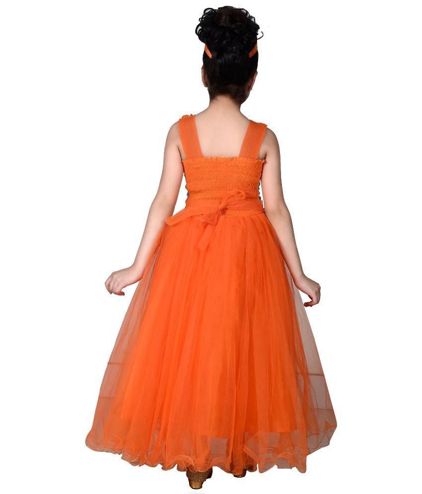 Looks Orange Frock - Buy Looks Orange Frock Online at Low Price - Snapdeal