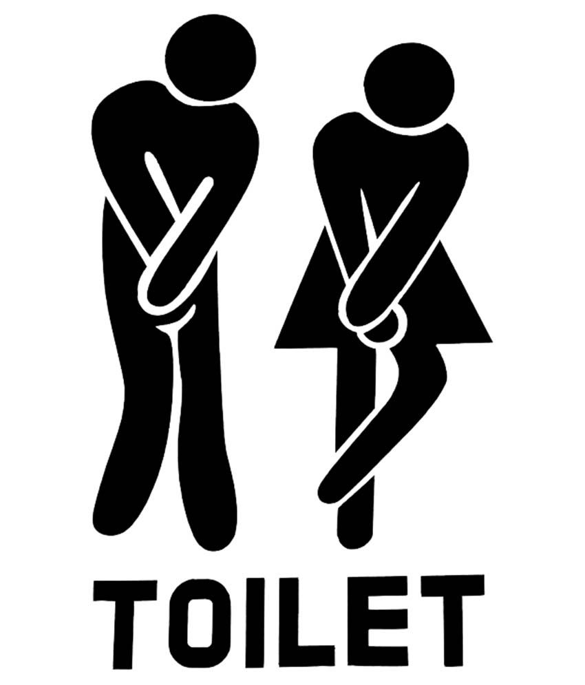 Shopkeeper Bathroom Door Decor Sticker Pack Of 2 Buy