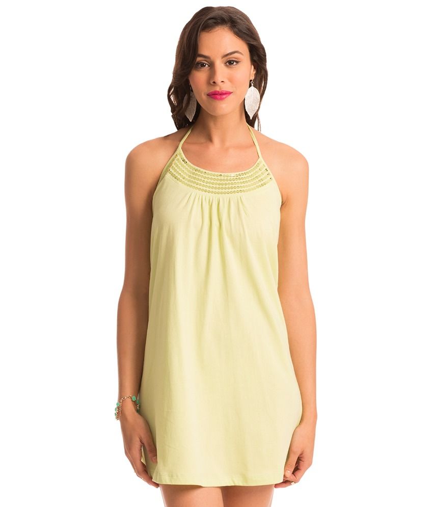 Buy Prettysecrets Green Beach Dresses Online at Best Prices in India