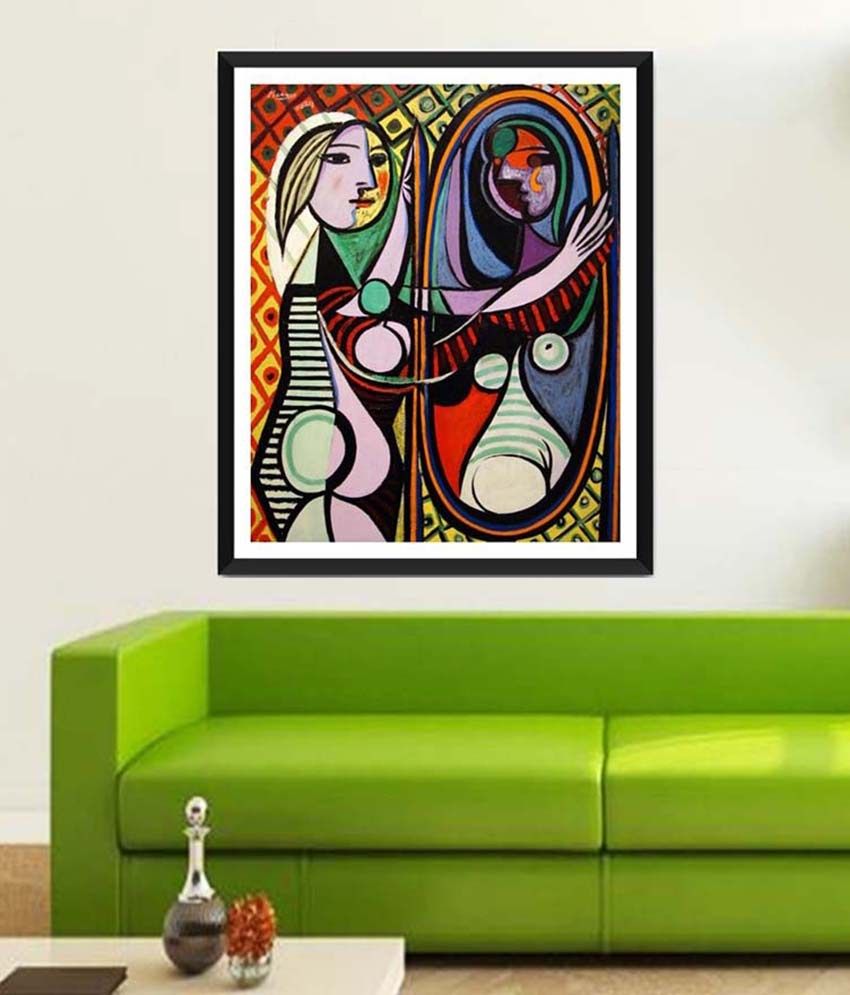 Tallenge Girl Before A Mirror By Pablo Picasso Framed Art Print Buy Tallenge Girl Before A Mirror By Pablo Picasso Framed Art Print At Best Price In India On Snapdeal