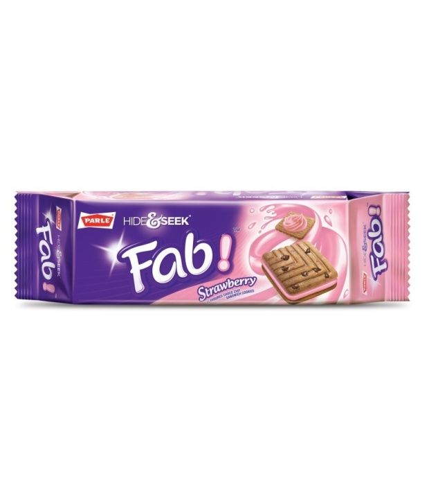 Parle Hide Seek Fab Strawberry Cream Biscuit 100 Gm Buy Parle Hide Seek Fab Strawberry Cream Biscuit 100 Gm At Best Prices In India Snapdeal