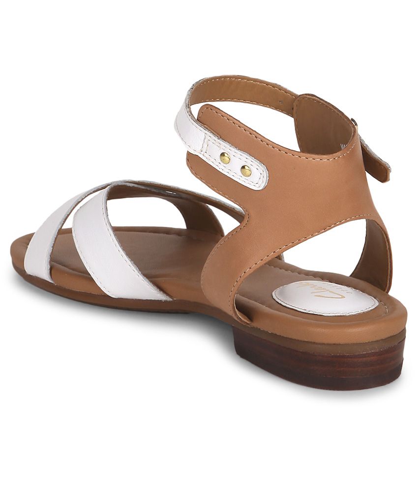 clarks tri walk sandals white