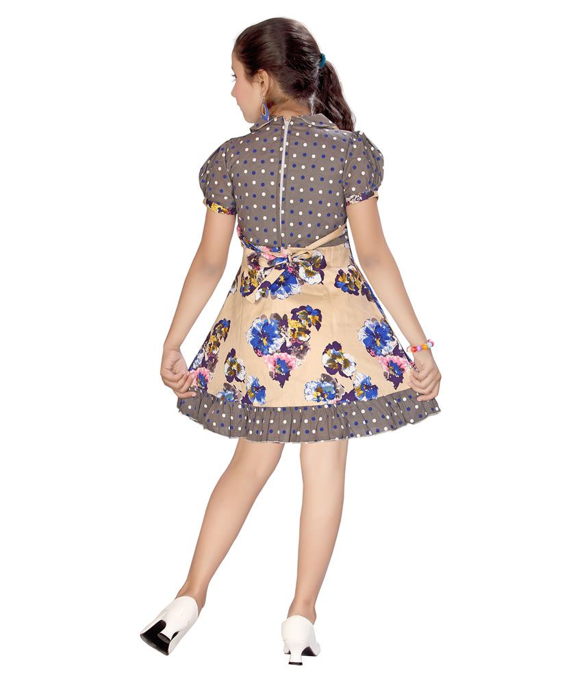 polka dot frock design