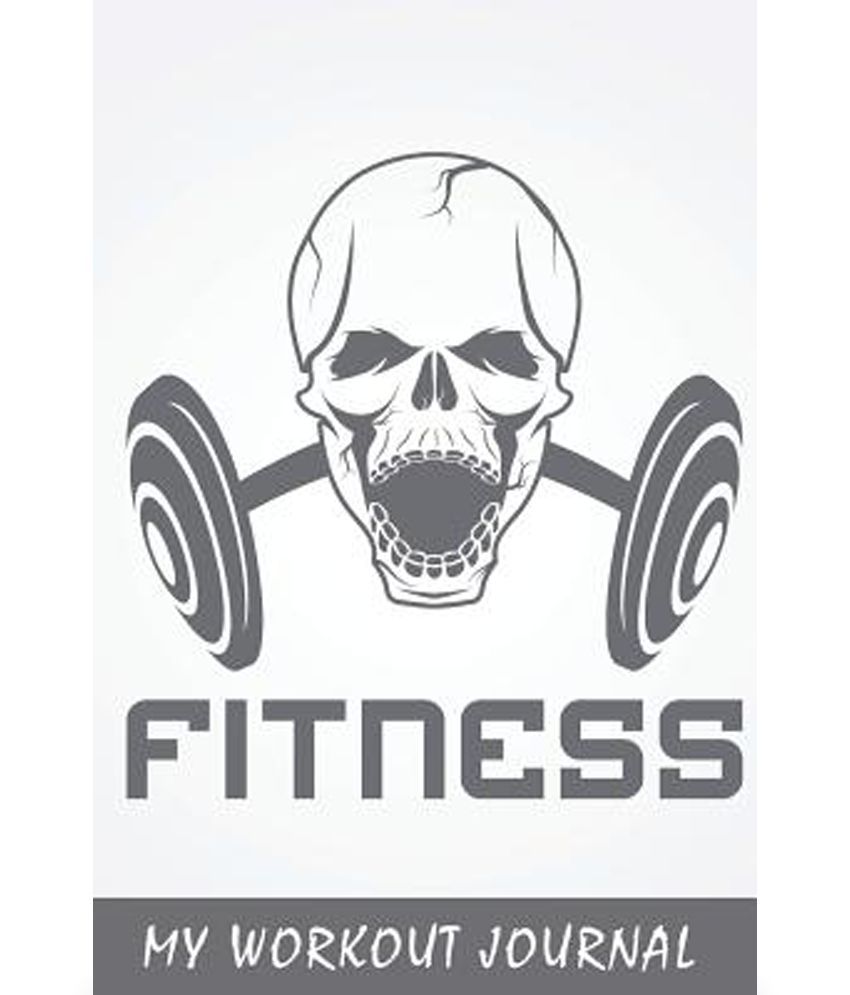 my workout journal gym fitness logo gray 6 x 9 50 daily workout