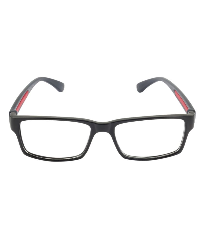 Irayz Black Rectangle Frame Eyeglasses for Men Buy Irayz Black