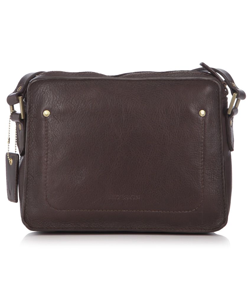 Hidesign Giles 02 Brown Leather Mens Crossbody Bag Buy Hidesign Giles