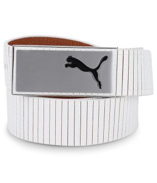puma white belt
