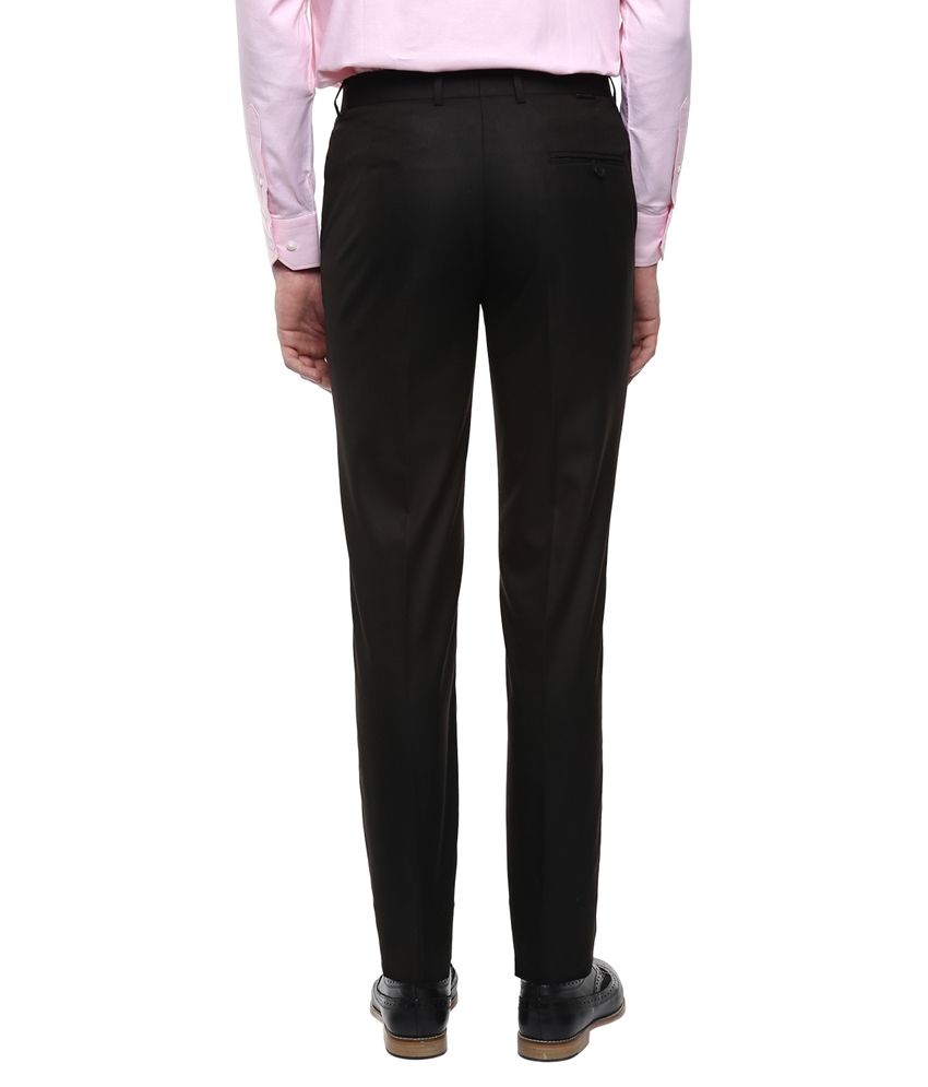 slim fit pleated pants