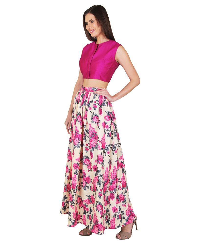 crop top and skirt online india