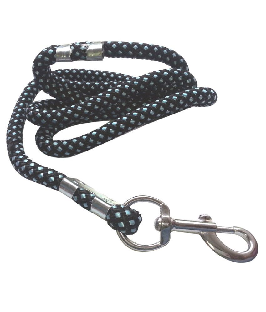     			S R Traders Black Nylon Pet Collar And Leash Set