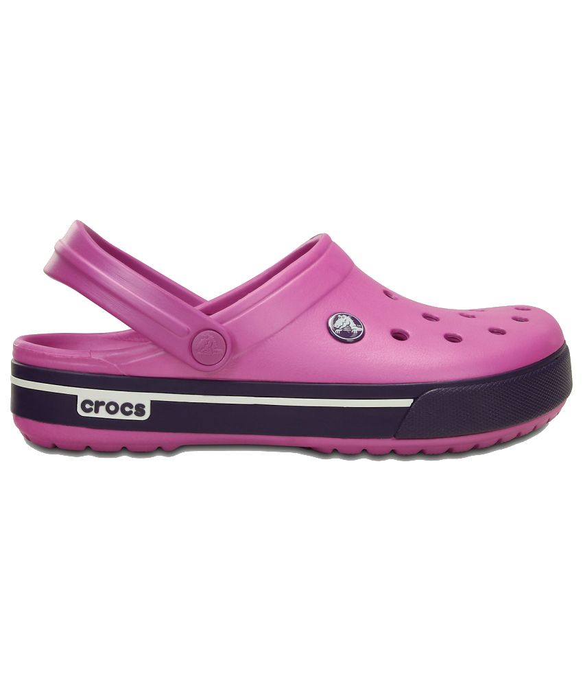crocs purple slides