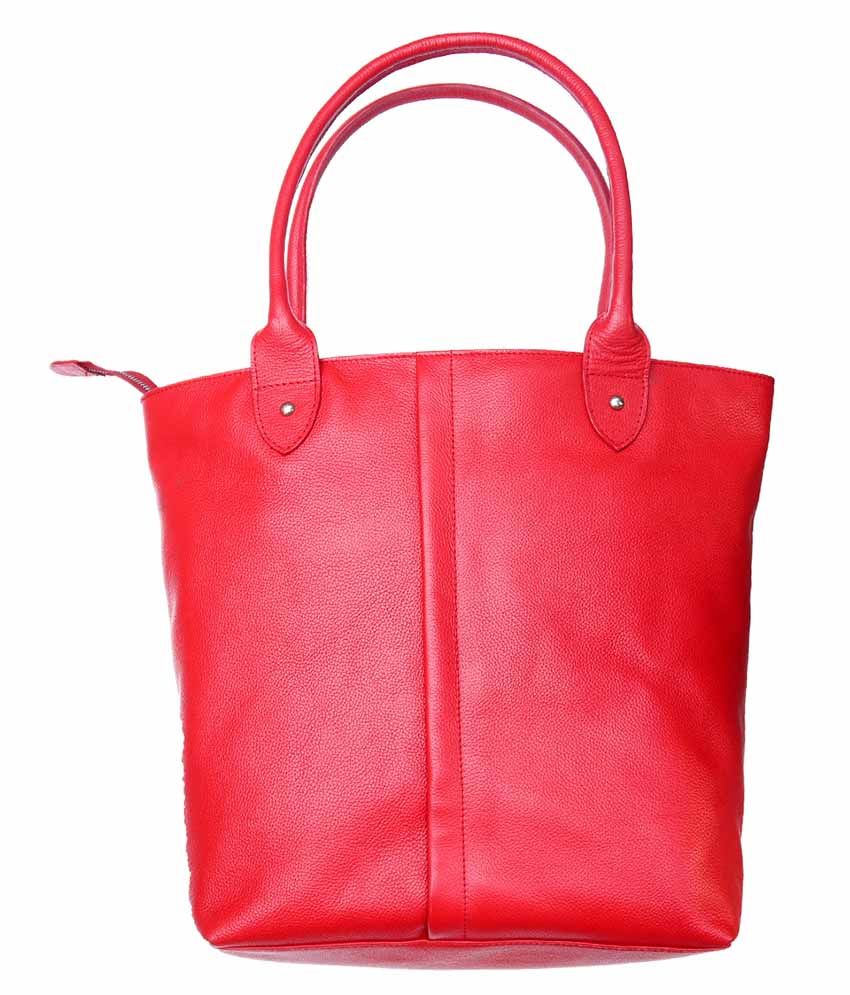 red leather shoulder handbags