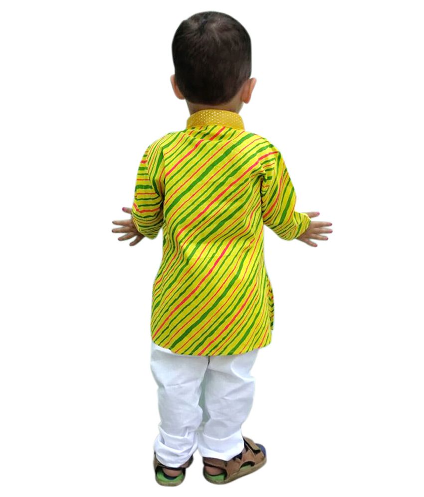 RTD Multicolour Cotton Kurta Pajama Set for Boys Buy RTD Multicolour
