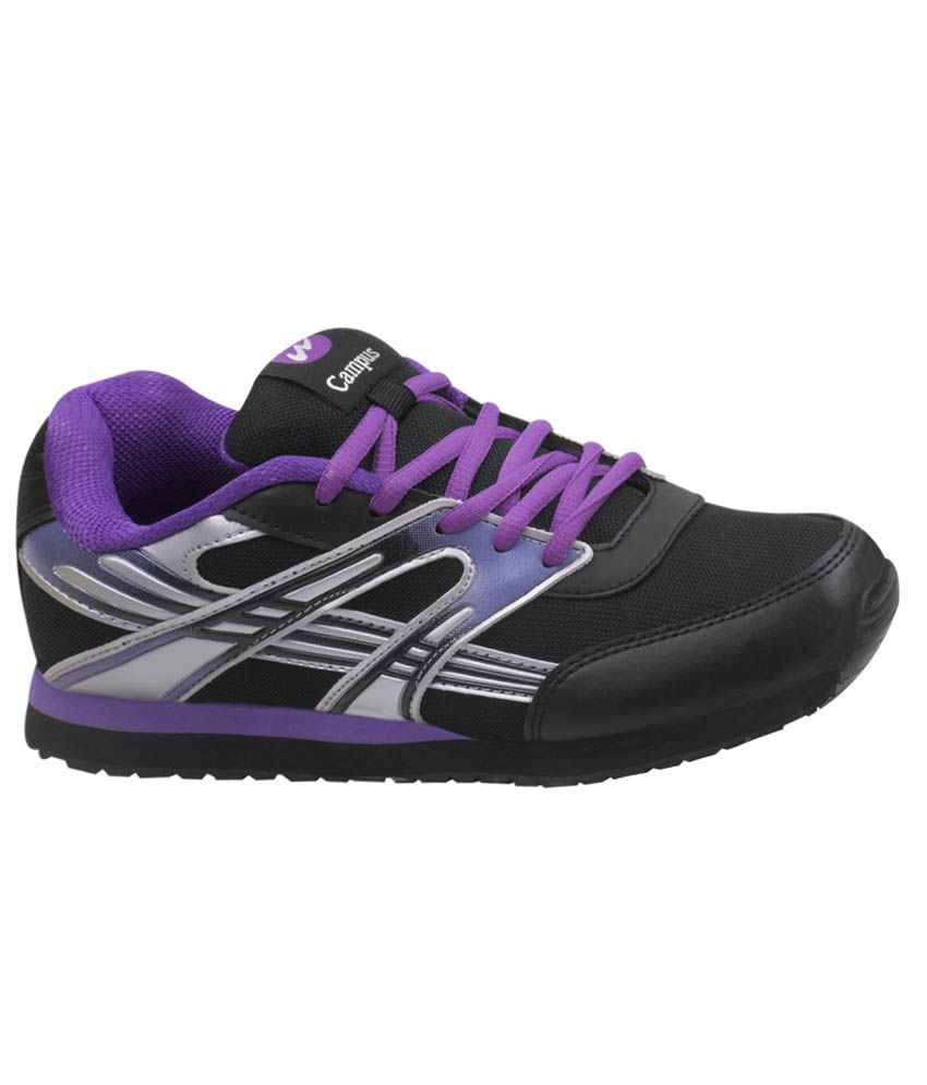 purple racing shoes