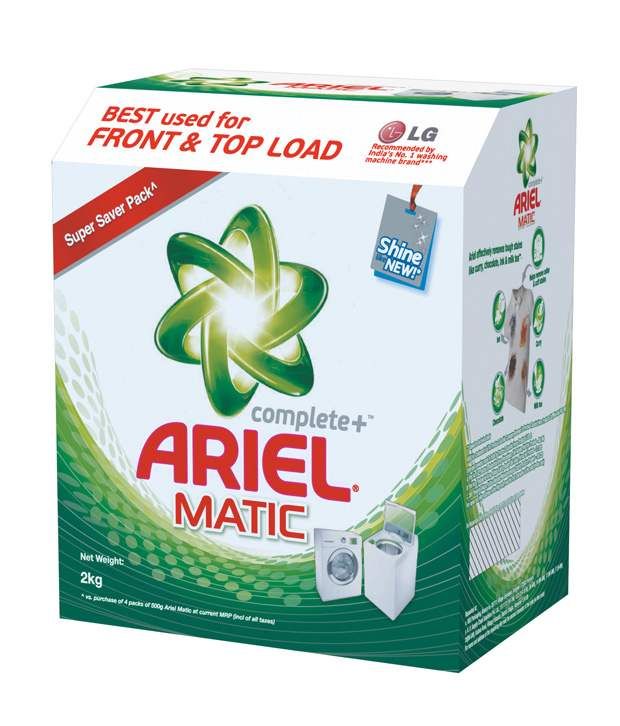 Ariel Matic Detergent Powder 2 kg Pack Buy Ariel Matic Detergent
