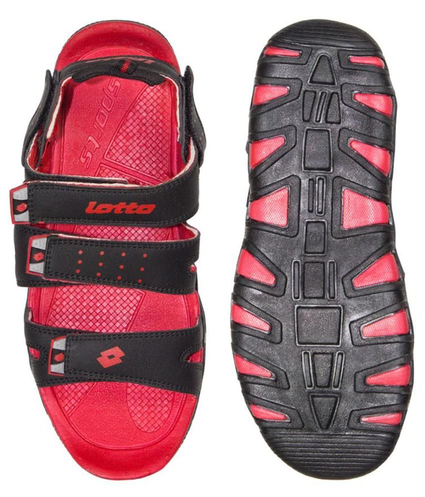 lotto black sandals