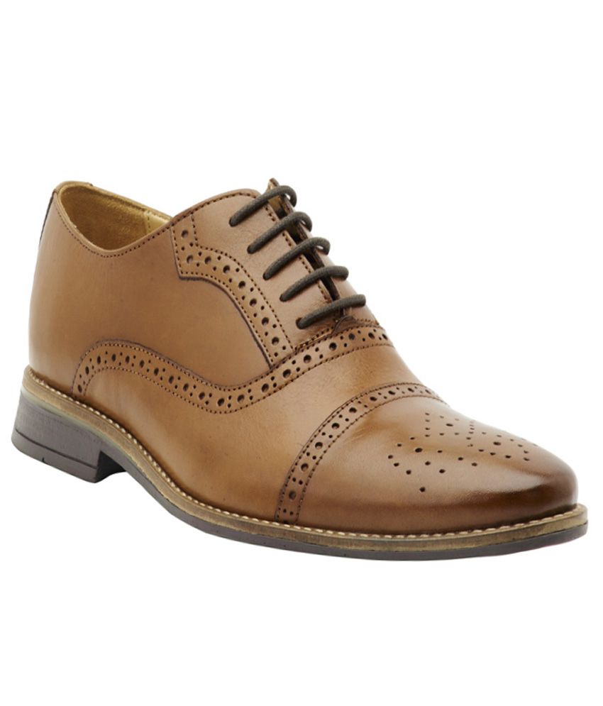 Brent Shoes Tan Formal Shoes Price in India- Buy Brent Shoes Tan Formal ...