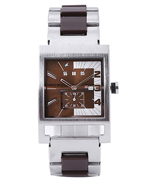 6 OFF on Fastrack 1478SM02 Silver Metal Analog Watch on Snapdeal