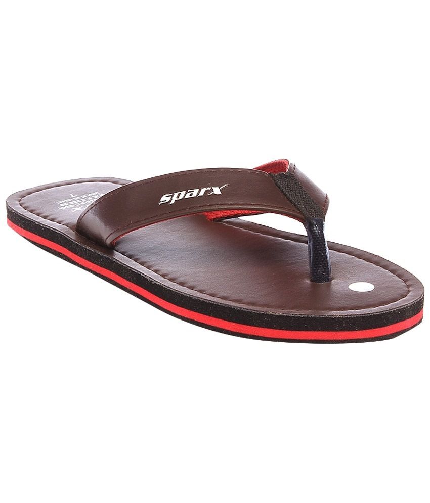 sparx brown slippers