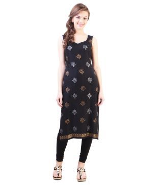 libas black kurti