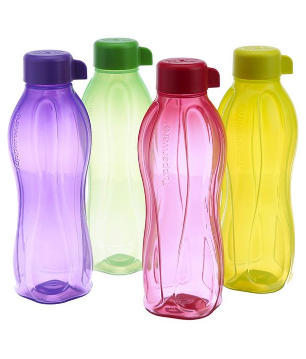     			Tupperware Water Bottle 1000 ml - Set of 4