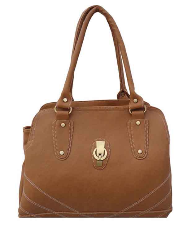 Lady Queen Brown Faux Leather Shoulder Bag - Buy Lady Queen Brown Faux Leather Shoulder Bag ...