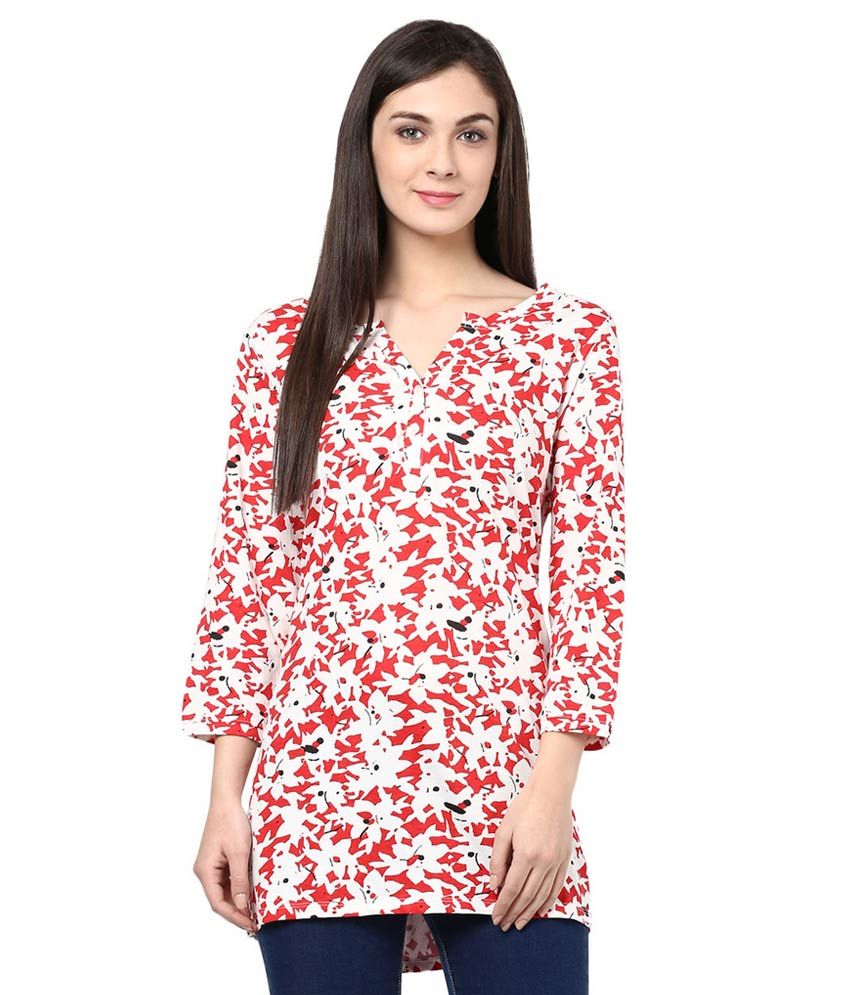 Buy Alto Moda By Pantaloons Red Printed T-Shirt Online at Best Prices ...