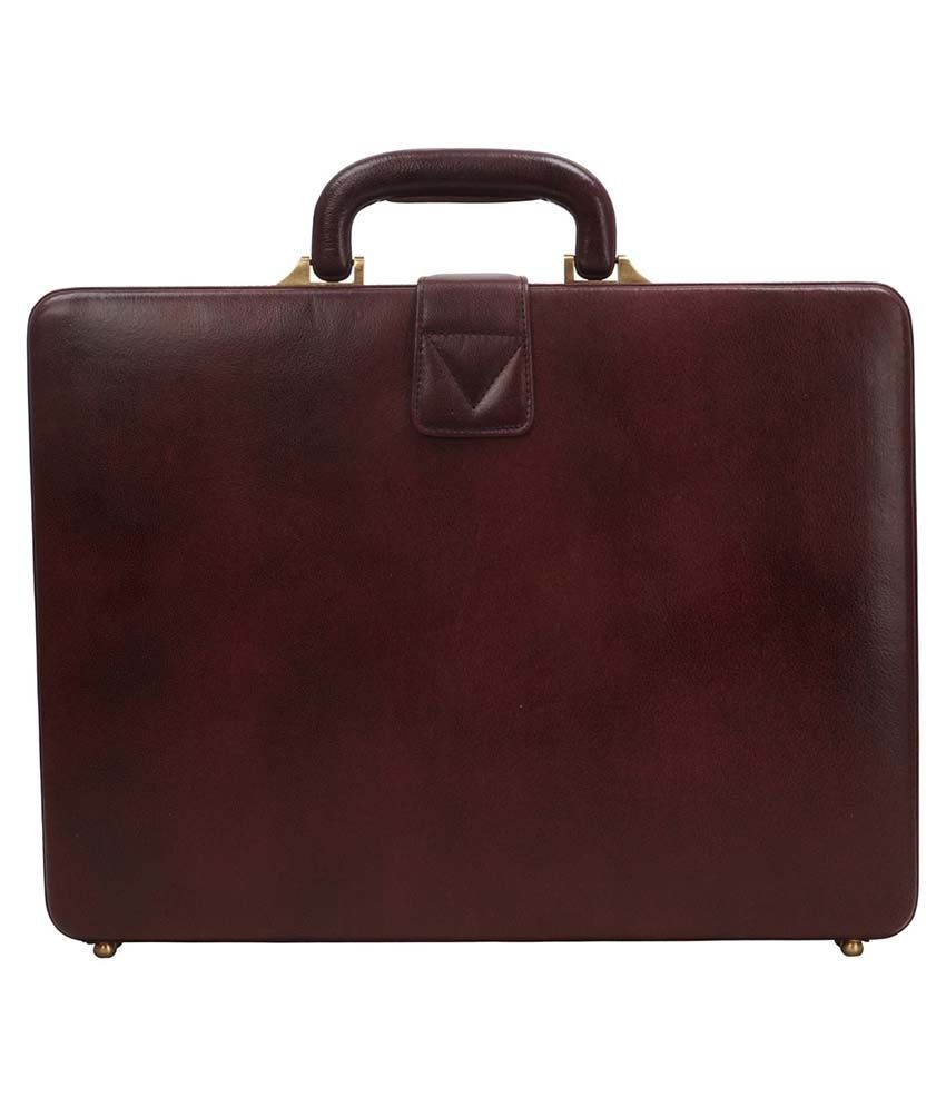 Clubb Loop Brown Leather Briefcase - Buy Clubb Loop Brown Leather ...