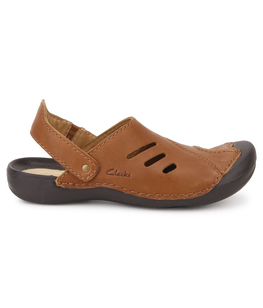 clarks men's wild vibe leather sandals