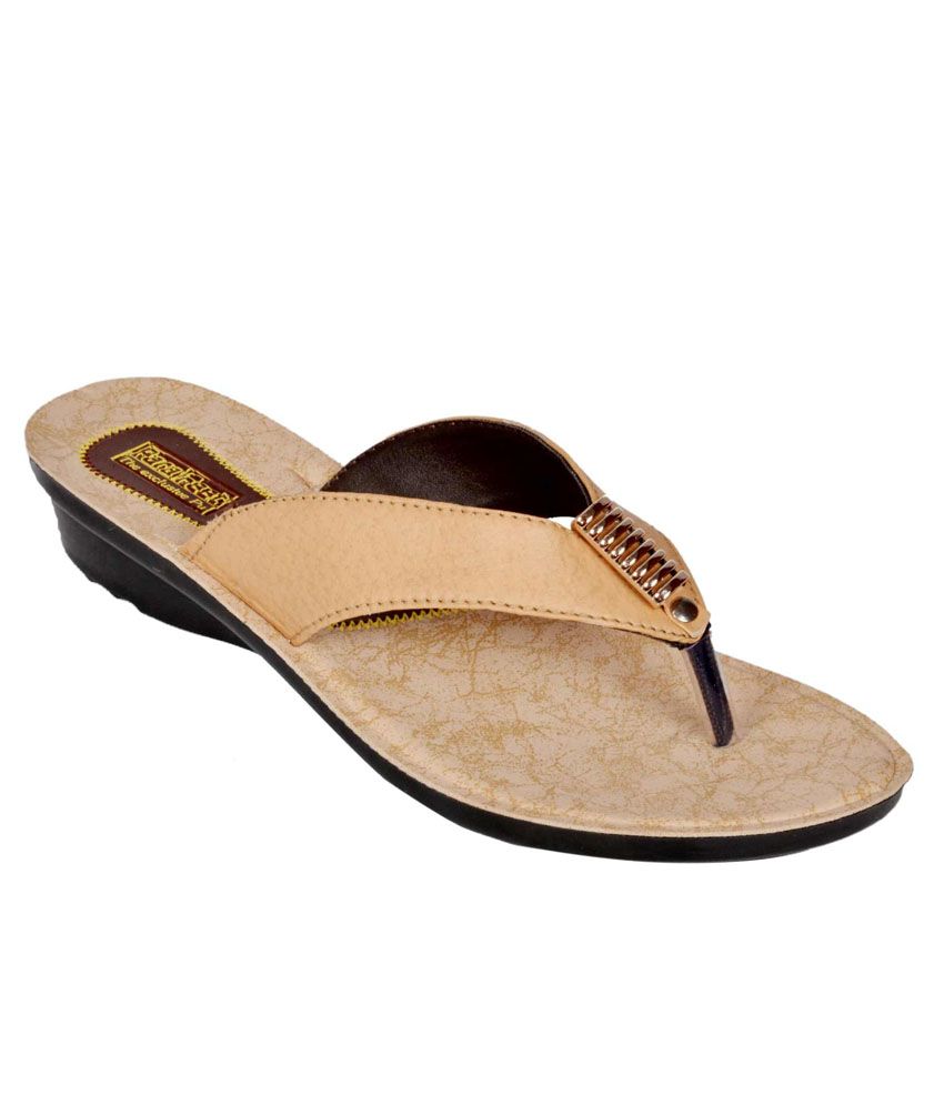 Parafeet Beige Wedges Heels Price in India- Buy Parafeet Beige Wedges ...