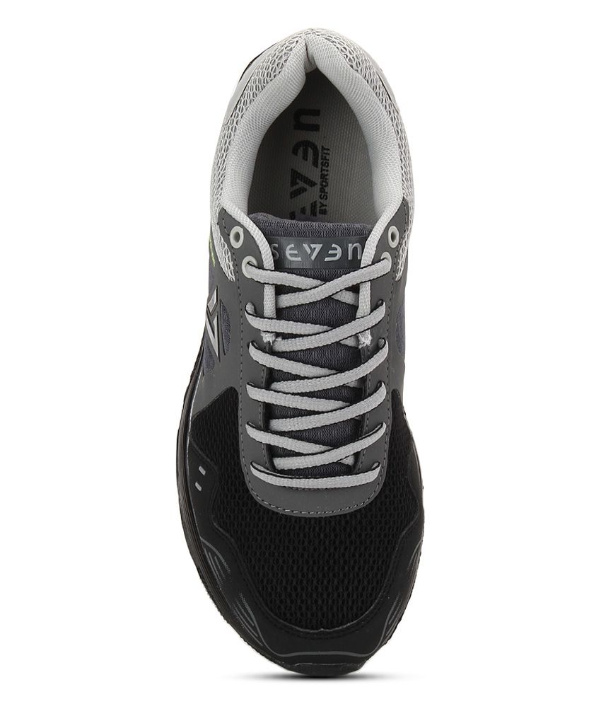 Seven Zeus Black Running Sports Shoes - Buy Seven Zeus Black Running ...