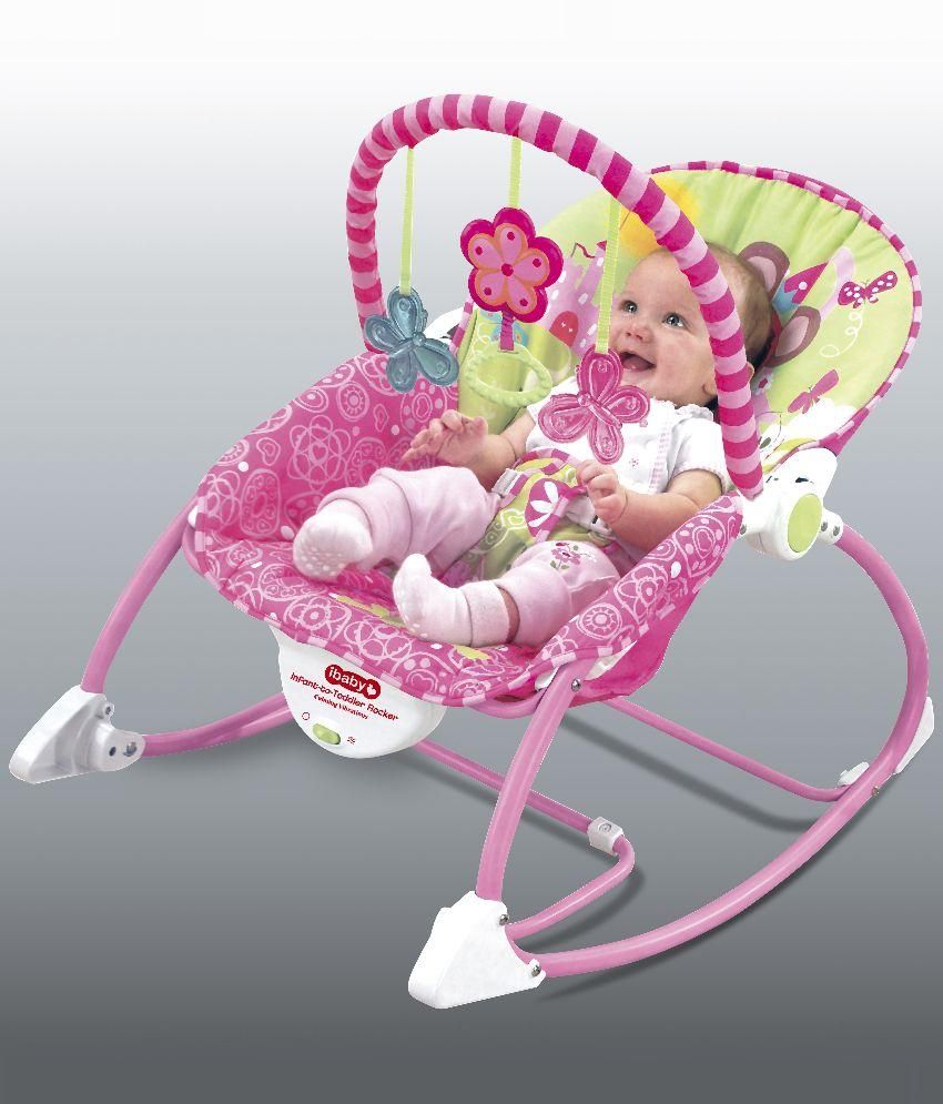 pink vibrating baby bouncer