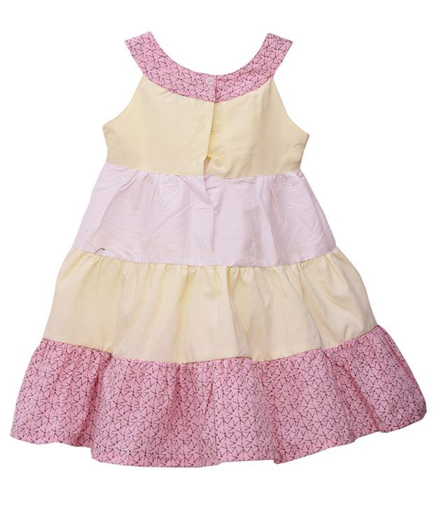 Bubu Pink Cotton Frocks - Buy Bubu Pink Cotton Frocks Online at Low ...