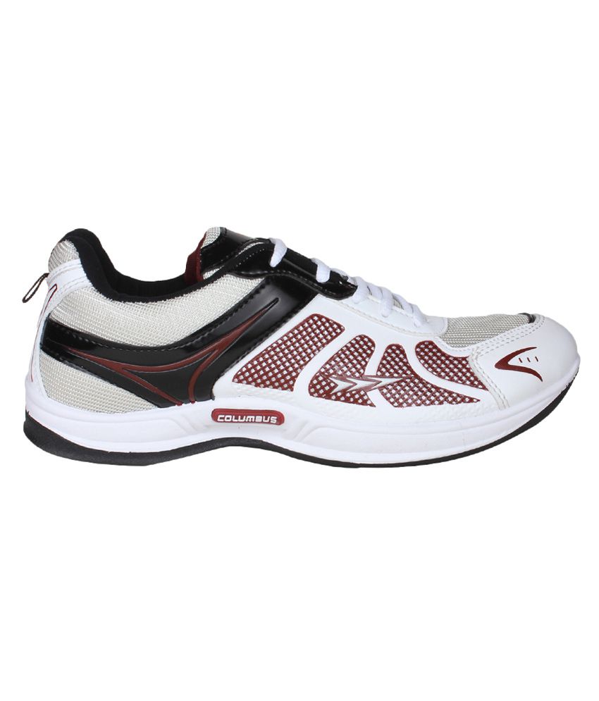 Columbus White Sport Shoes - Buy Columbus White Sport Shoes Online at ...