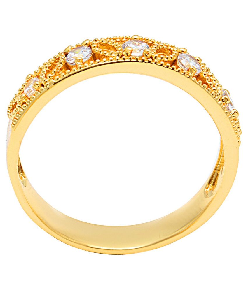Sparkling Drop Gold Alloy Ring Buy Sparkling Drop Gold Alloy Ring