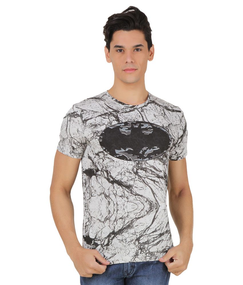 Batman Grey Printed T-Shirt - Buy Batman Grey Printed T-Shirt Online at ...