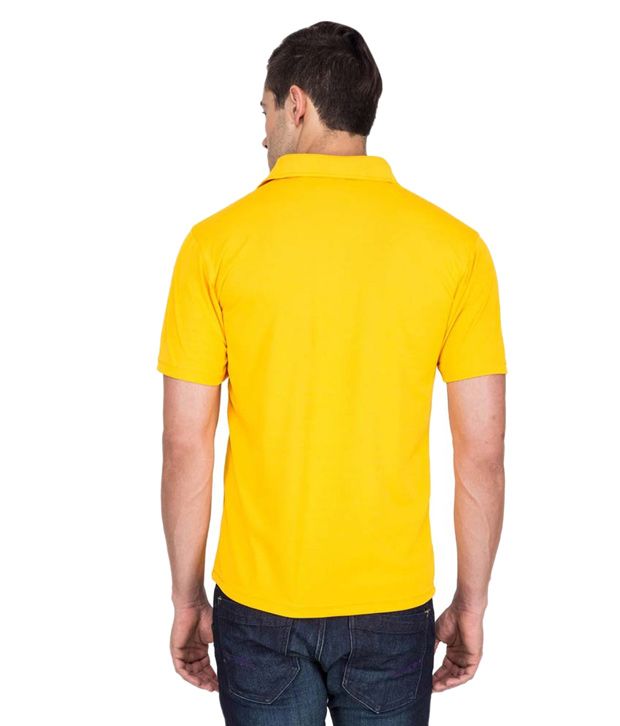 yellow polo crewneck