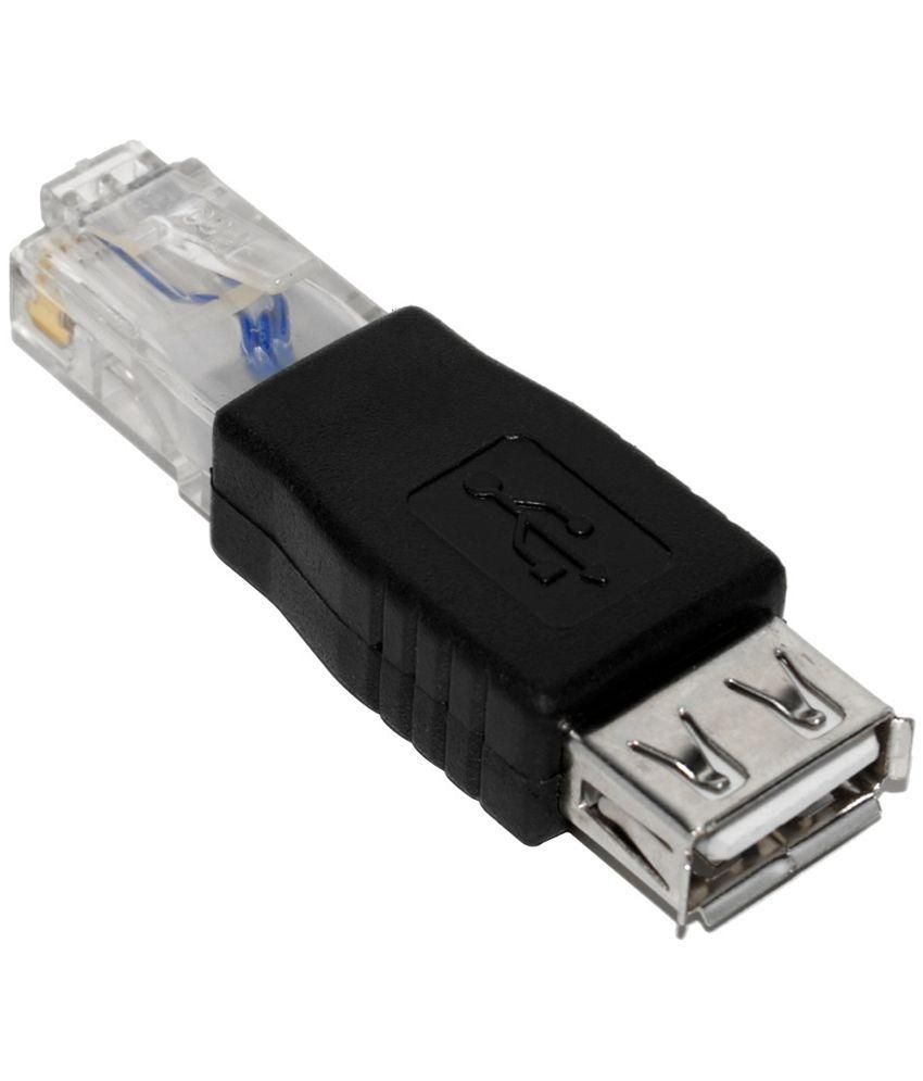 Jk Rj45 Ethernet Male To Usb Female Connector