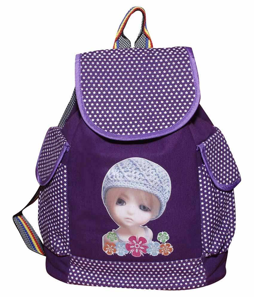 Stunner Purple Canvas Backpack For Women Buy Stunner Purple Canvas