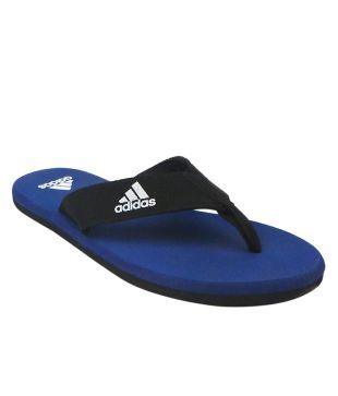 adidas blue slippers