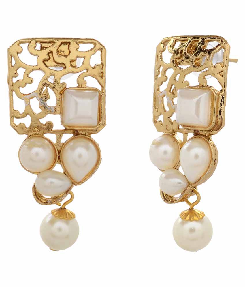 gold hanging earrings online shopping