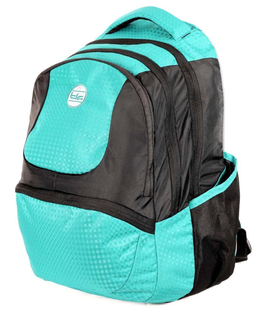 turquoise mesh backpack